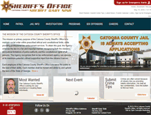 Tablet Screenshot of catoosacountysheriff.com